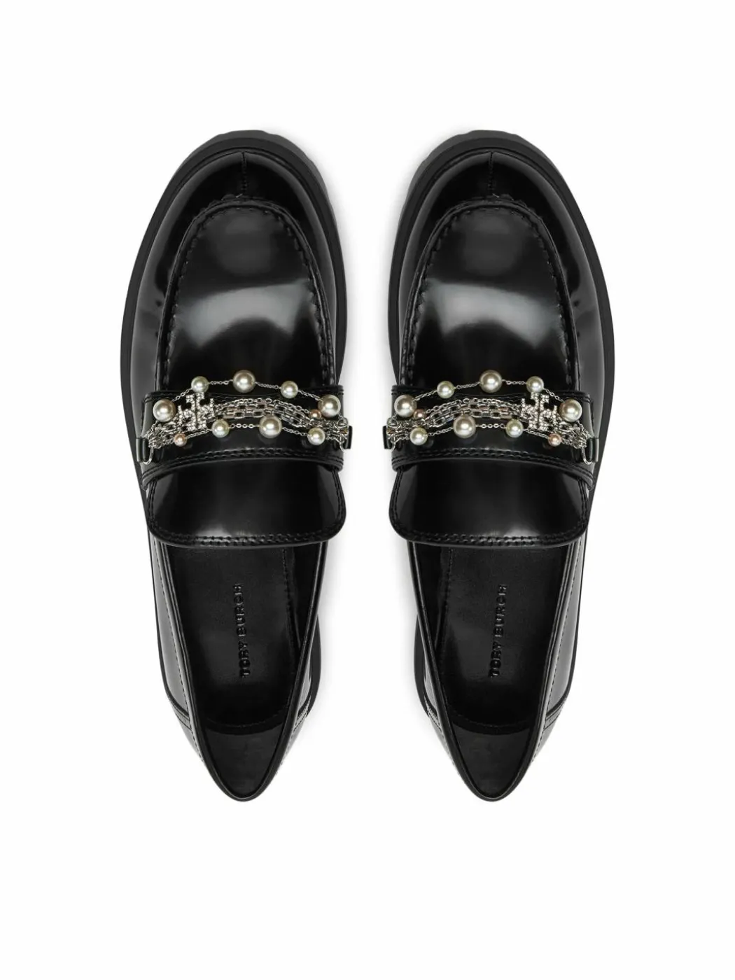 Chunky loafers Embellished Classic Lug Loafer 165828 Nero