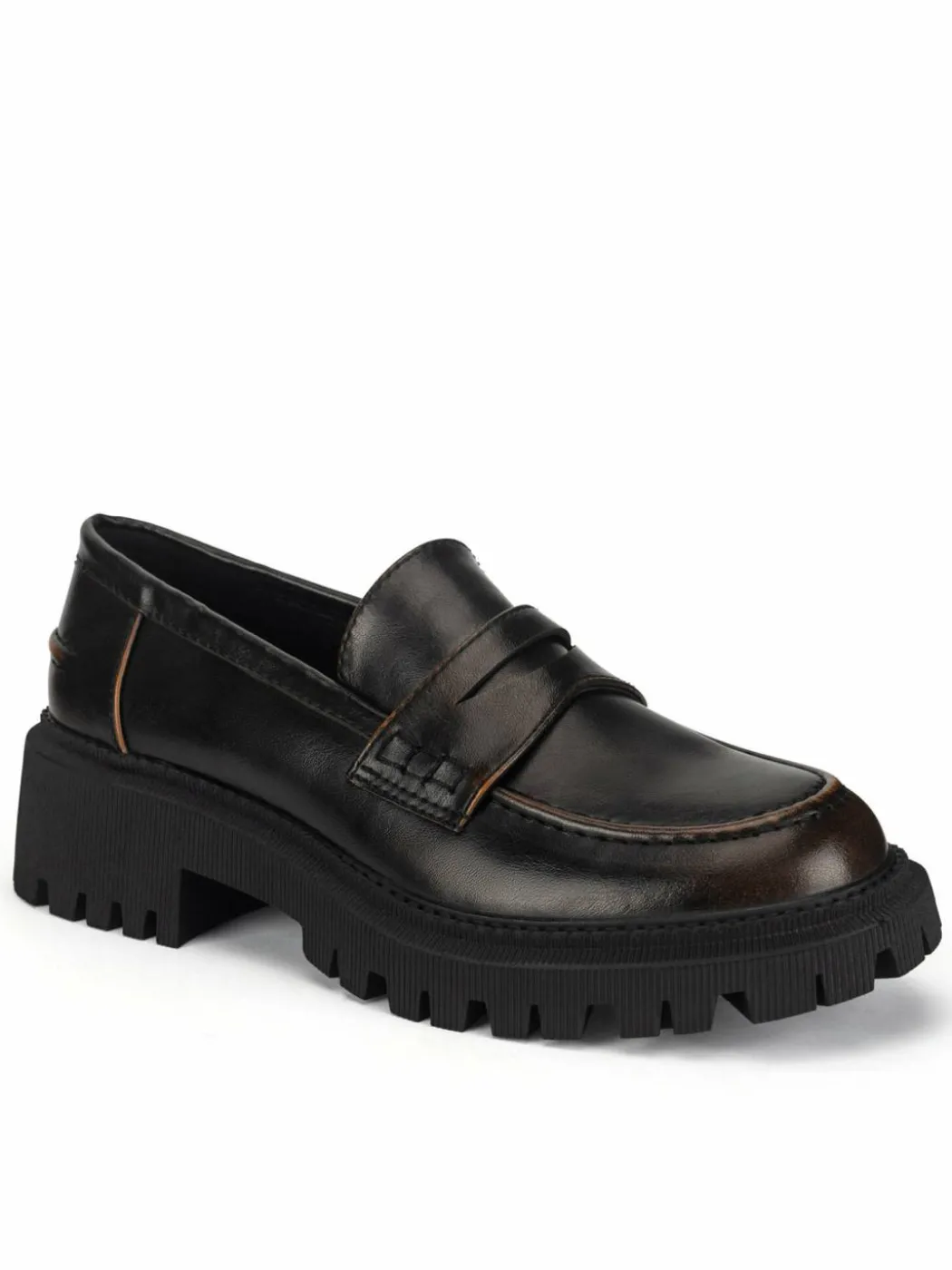 Chunky loafers HY13027-17 Marrone