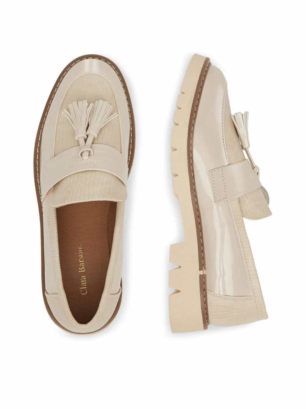 Chunky loafers WS6387-01 Beige