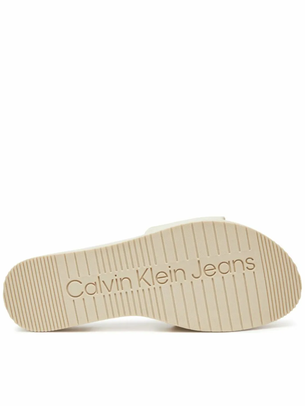 Ciabatte Flatform Sandal Slide In Nylon YW0YW01791 Écru