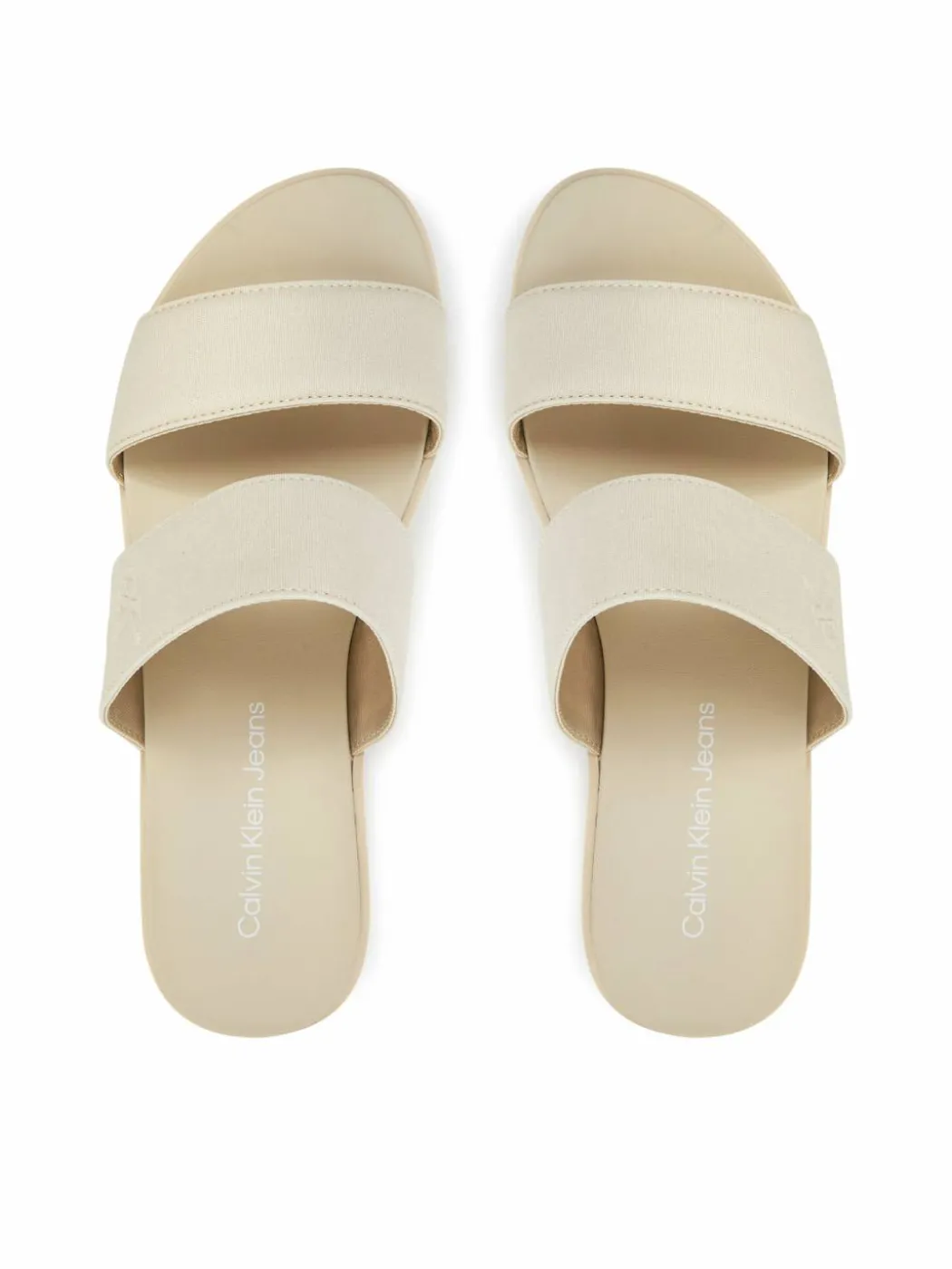 Ciabatte Flatform Sandal Webbing In YW0YW01789 Écru