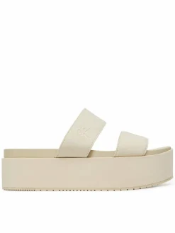 Ciabatte Flatform Sandal Webbing In YW0YW01789 Écru