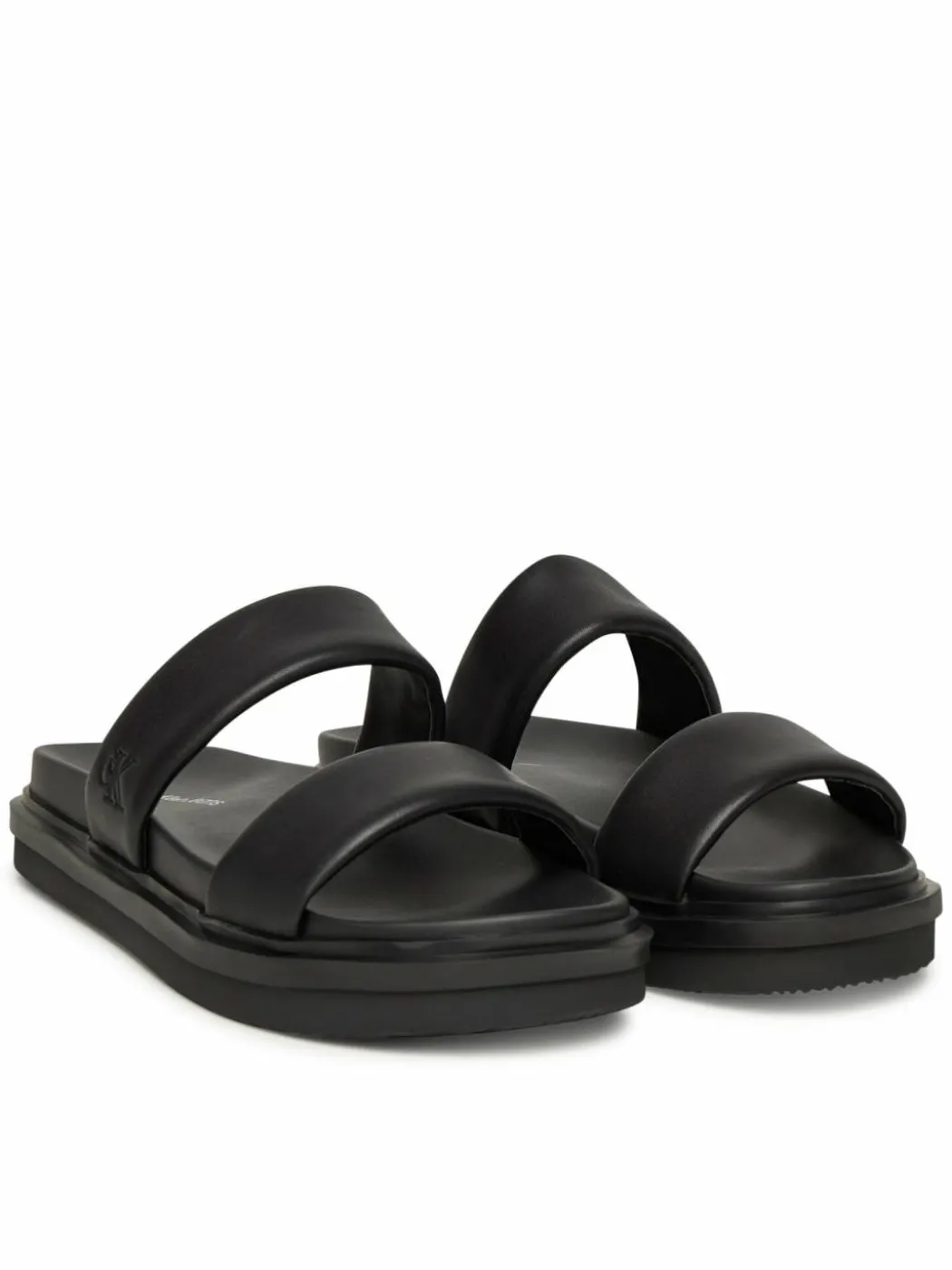 Ciabatte Flat Molded Doublebar Sandal Lth YM0YM01226 Nero