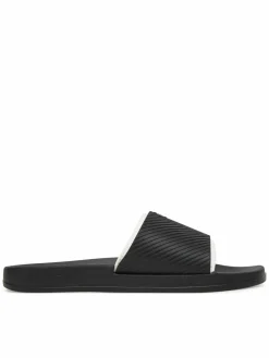 Ciabatte Slide Rubber Neoprene Text YM0YM01234 Nero