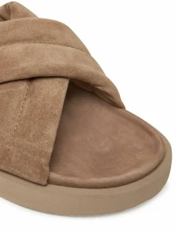 Ciabatte Suede Crossed 50102-500 Beige