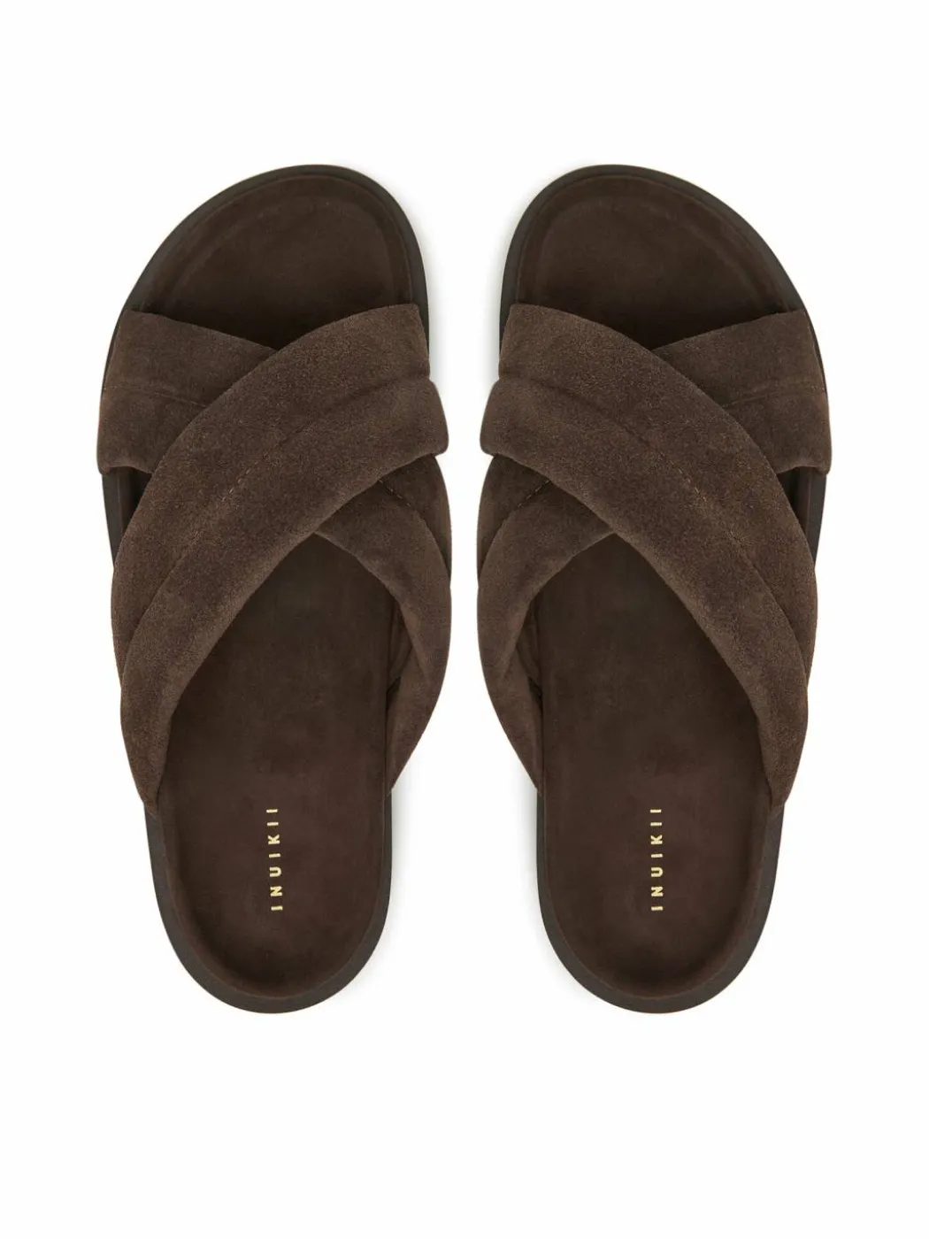 Ciabatte Suede Crossed 50102-500 Marrone