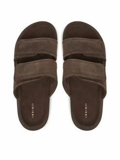 Ciabatte Suede Double Band 50102-510 Marrone