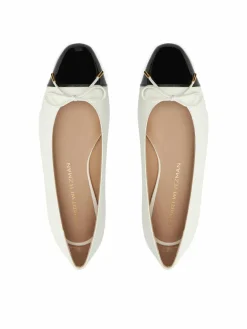 Décolleté Sleek Bow Flat SG888 Écru