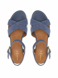 Espadrillas D Ischia Corda D55HHB 00020 C4005 Blu scuro