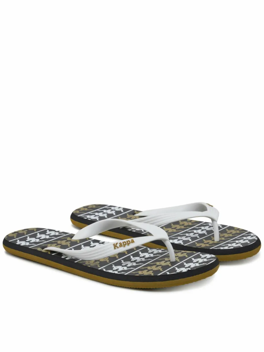 Infradito 371D2UW White - Black - Green Military Multicolore