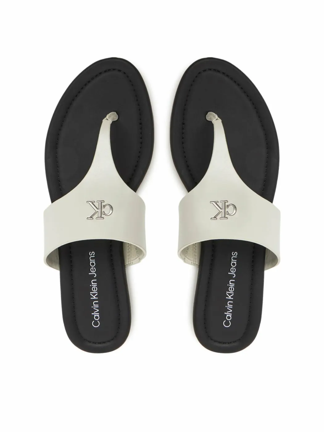 Infradito Flat Sandal Toepost Mg YW0YW01691 Bianco