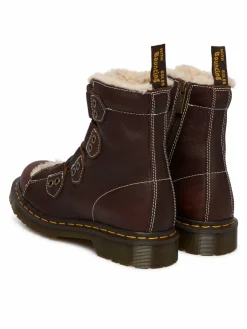 Polacchine 1460 Lace To Toe Fur Lined DM41417200 Marrone