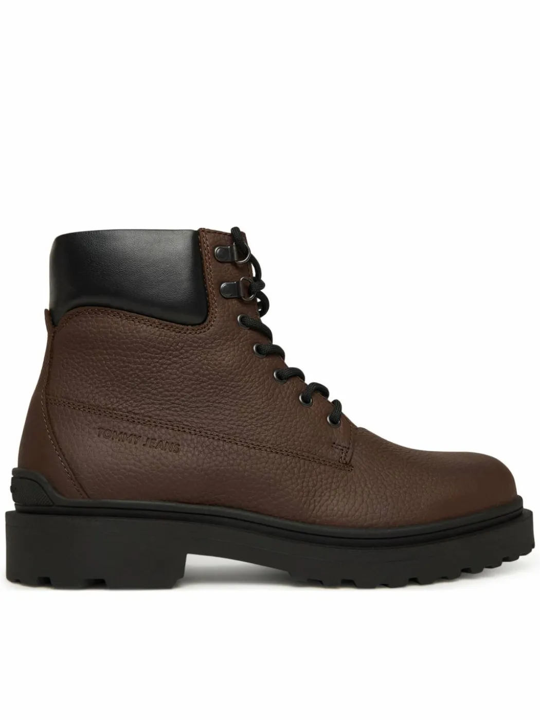 Polacchine Tjm Lace Up Boot Leather EM0EM01629 Marrone