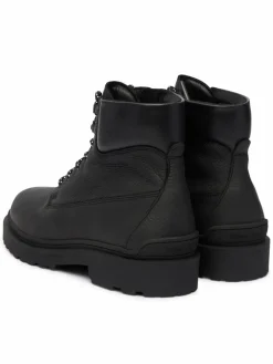 Polacchine Tjm Lace Up Boot Leather EM0EM01629 Nero