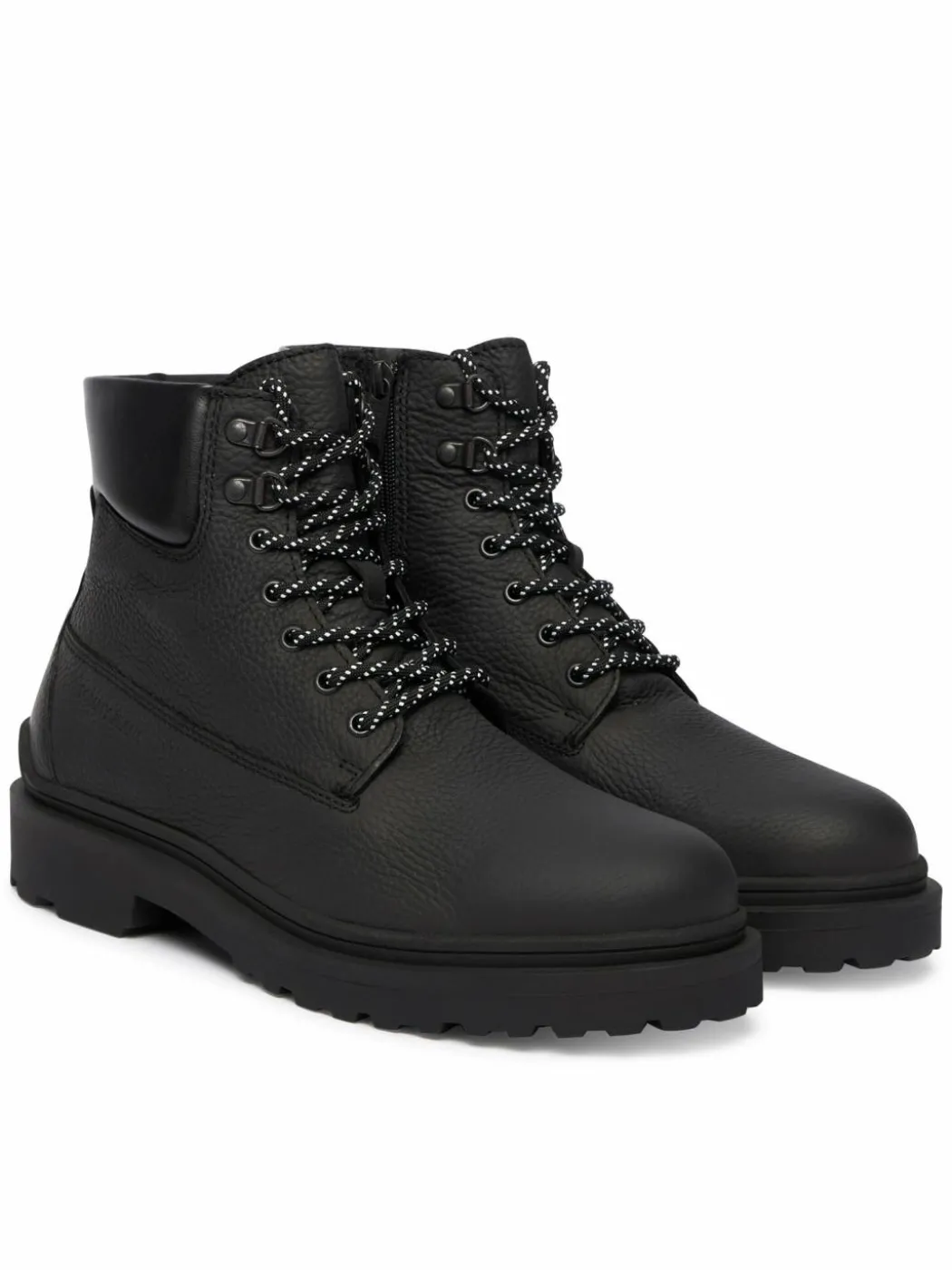 Polacchine Tjm Lace Up Boot Leather EM0EM01629 Nero