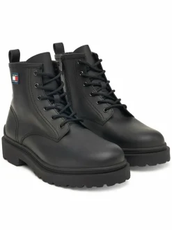Polacchine Tjm Lace Up Rubberized EM0EM01628 Nero