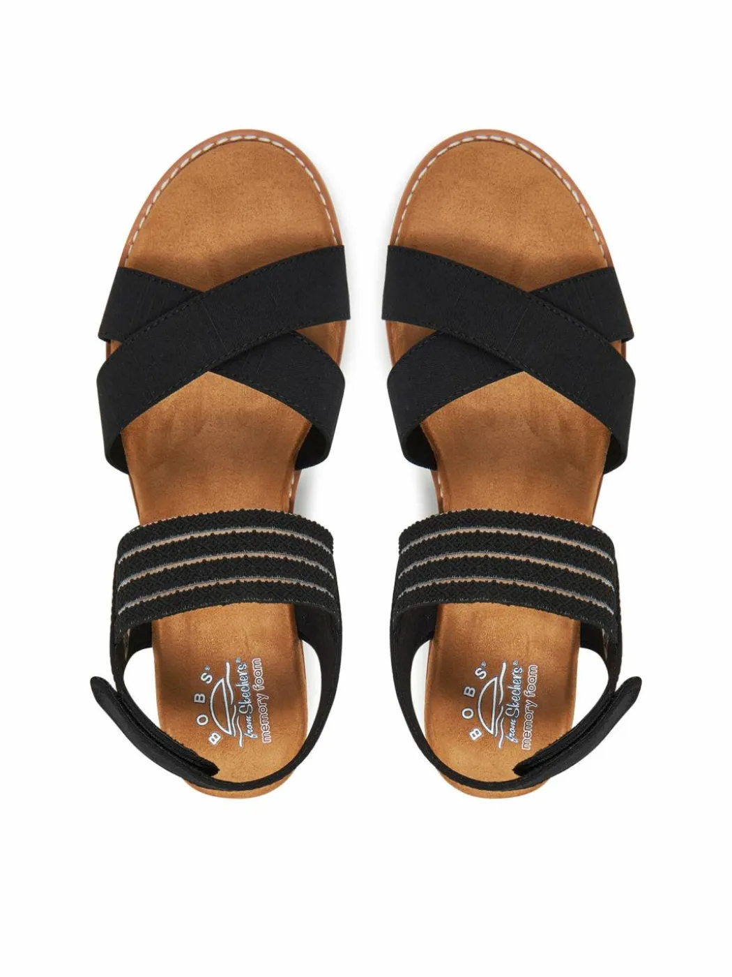 Sandali BOBS Desert Kiss-Shore Enough 114130/BLK Nero