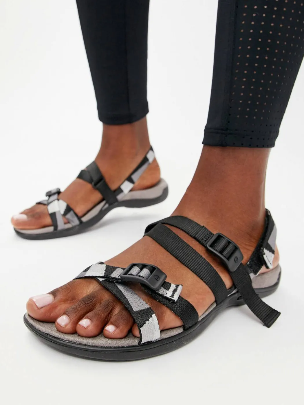 Sandali District 3 Backstrap Web J004190 Nero
