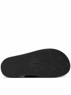 Sandali Flat Molded Sandal Buckle YW0YW01785 Nero