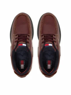 Scarpe basse Archive '01 Boat Shoe Leather EM0EM01651 Marrone