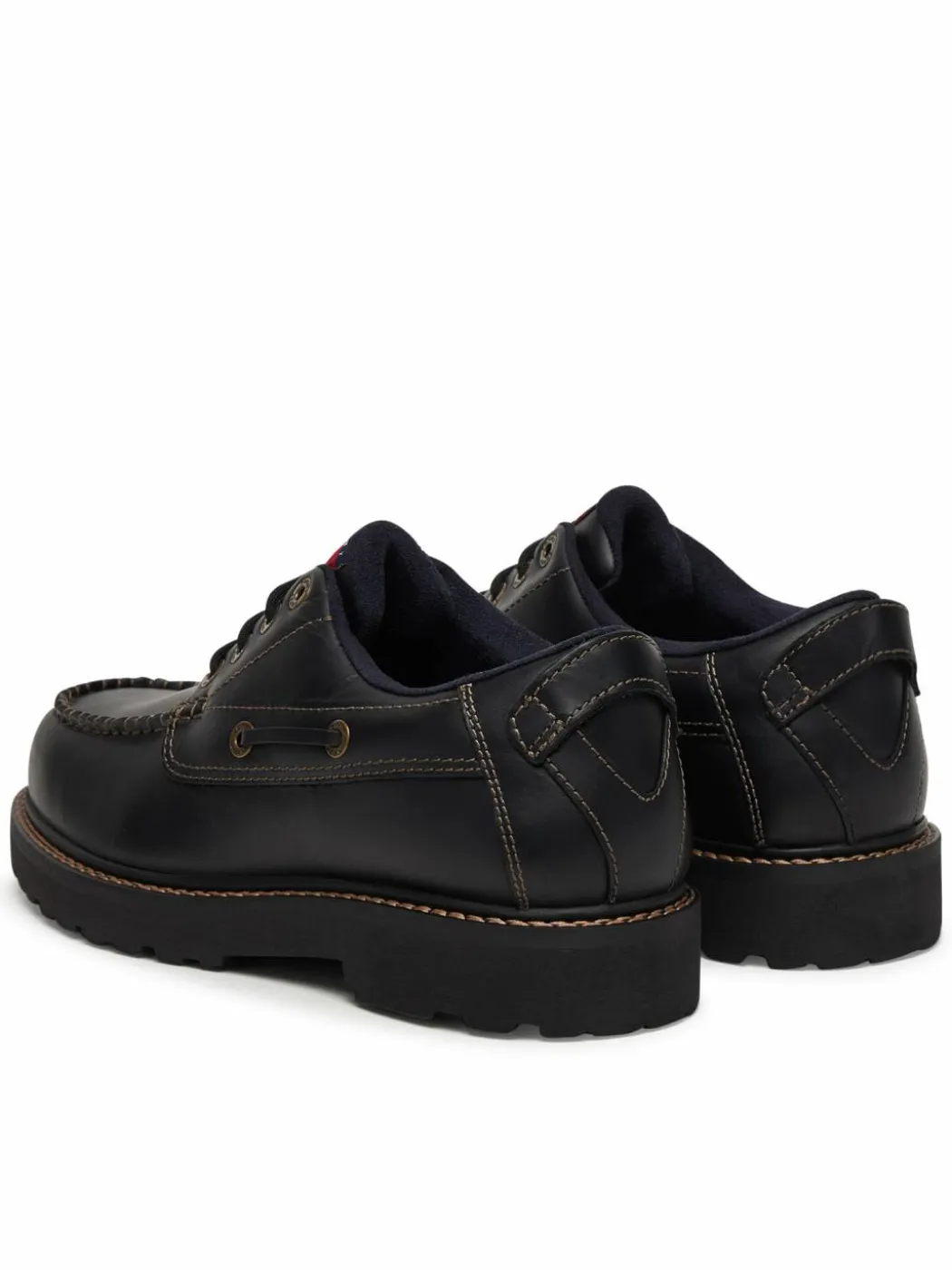 Scarpe basse Archive '01 Boat Shoe Leather EM0EM01651 Nero