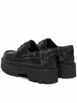 Scarpe basse Archive '01 Boat Shoe Leather EN0EN03003 Nero