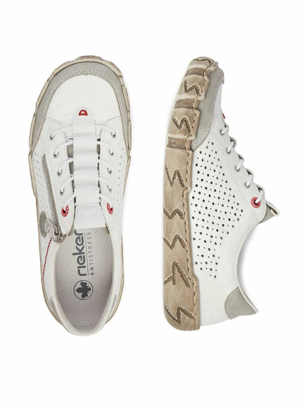 Scarpe basse L0355-80 Bianco