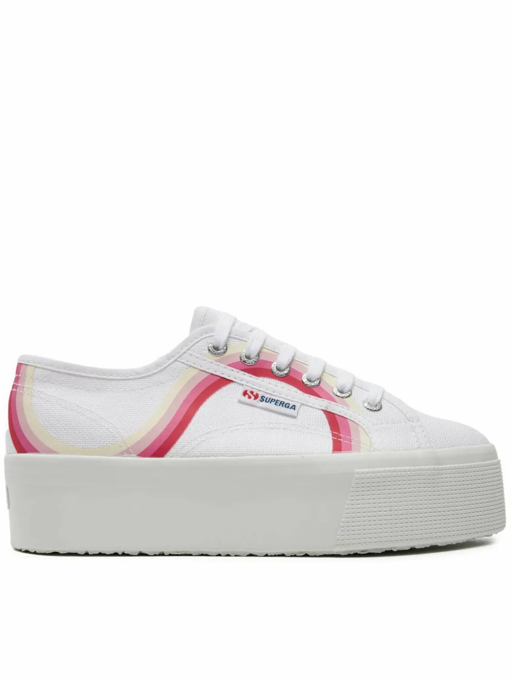 Scarpe sportive Round Stripes 2790 S4128TW Bianco
