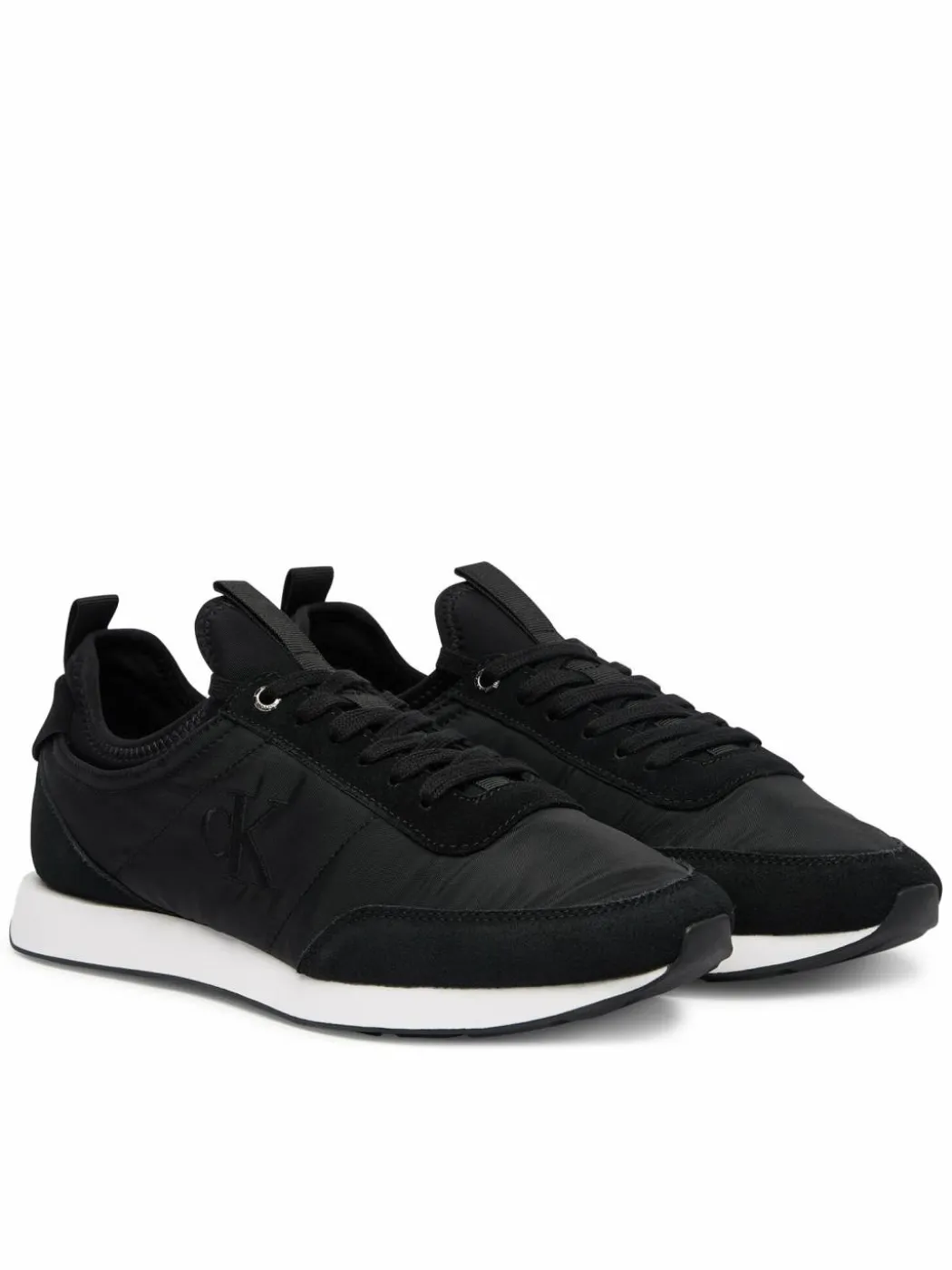 Sneakers Retro Runner Sock Laceup Mix YM0YM01414 Nero