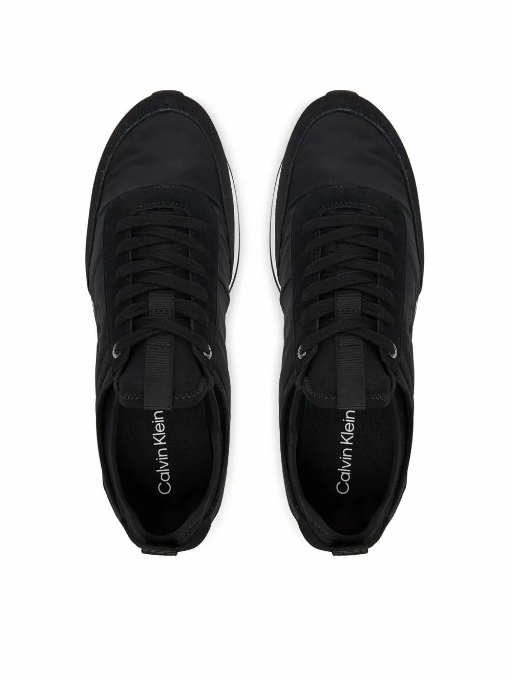 Sneakers Retro Runner Sock Laceup Mix YM0YM01414 Nero